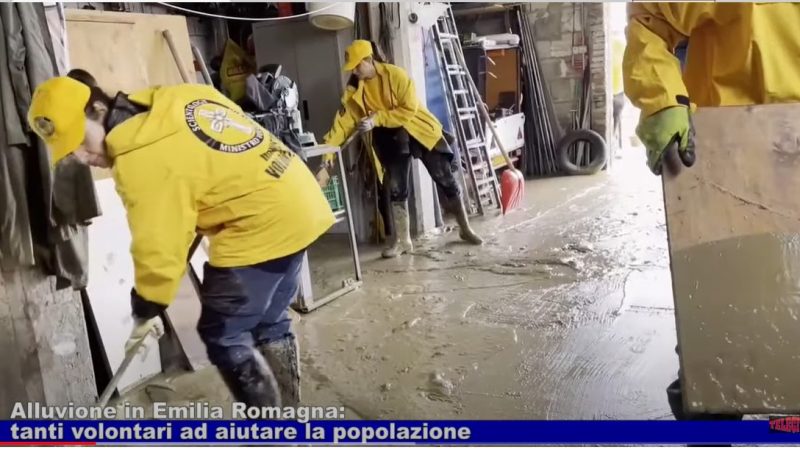 Scientology volunteers removed everything on the way during the Italian Emilia Romagna floods recovery efforts